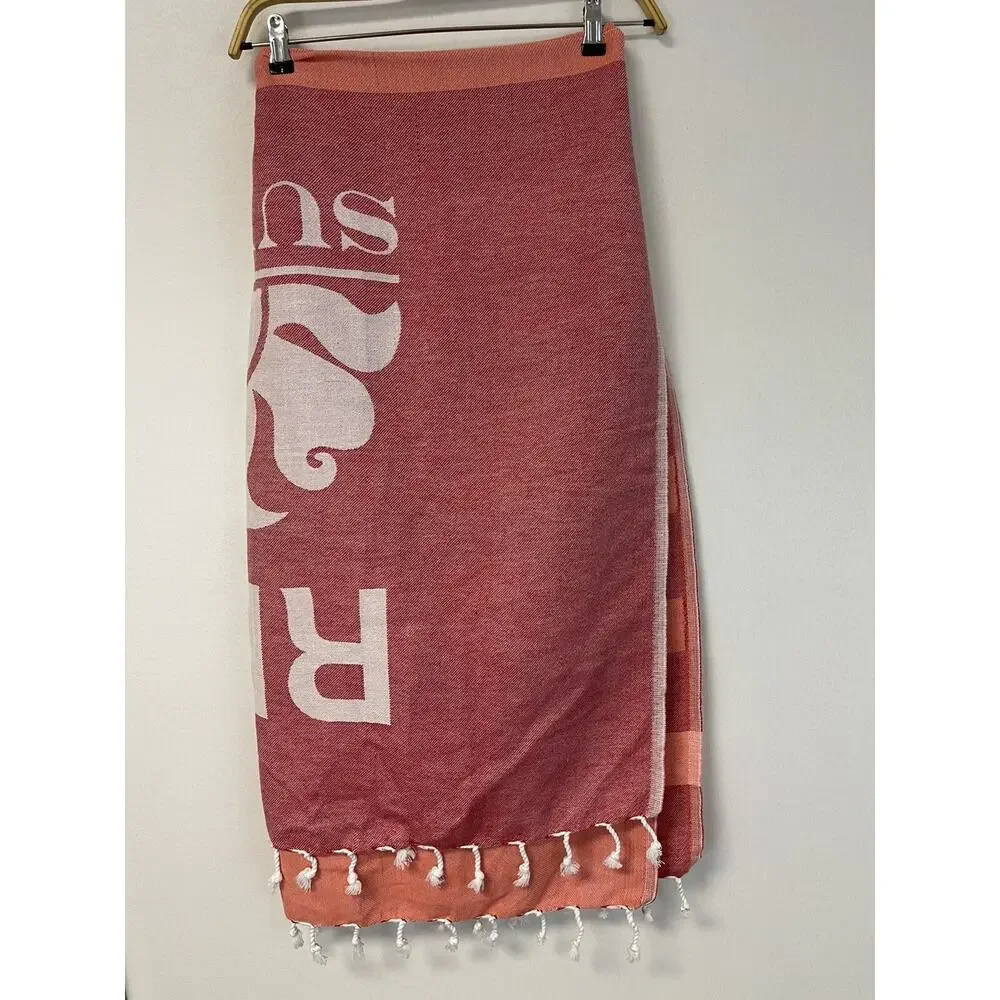 My Hamam Turkish Towel Cotton Bath Beach Hammam Peshtemal Sauna Long Red N116